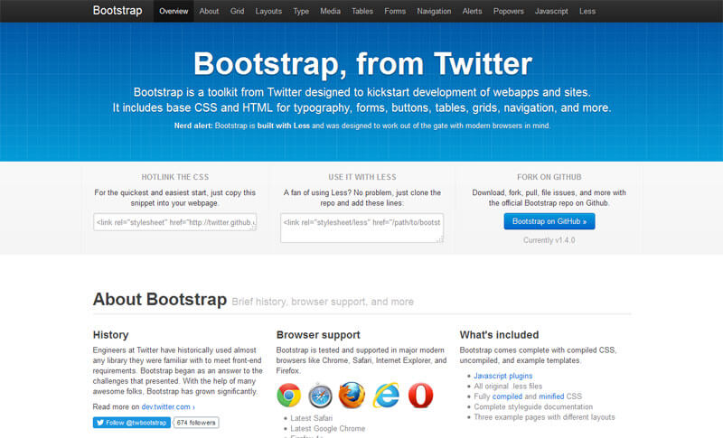 Bootstrap ver 1 screenshot